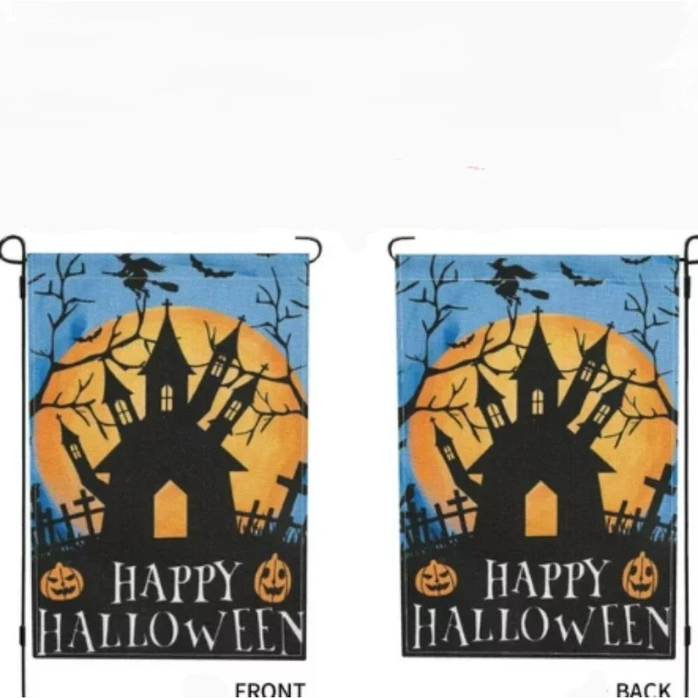 Happy Halloween Garden Flag Silky 12